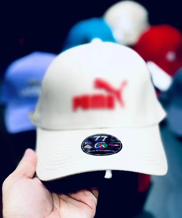 Premium Inspired Sports Cap – Beige with Red Detailing