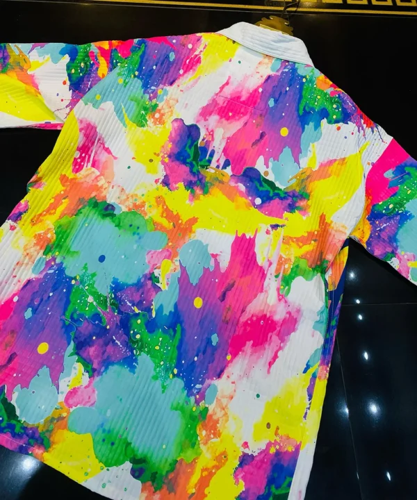 Vibrant Cartoon-Inspired Printed Casual Shirt – Multicolor