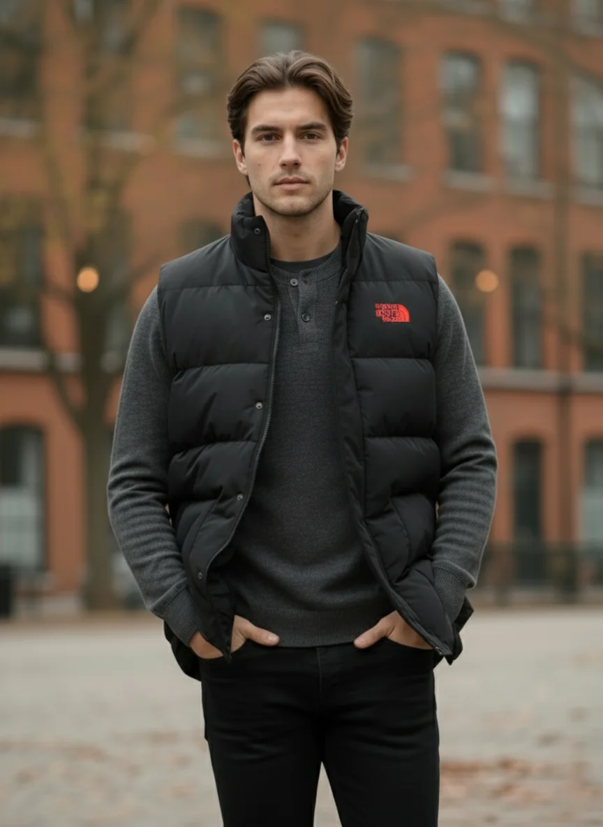 Men’s Classic Puffer Vest Jacket - Image 5