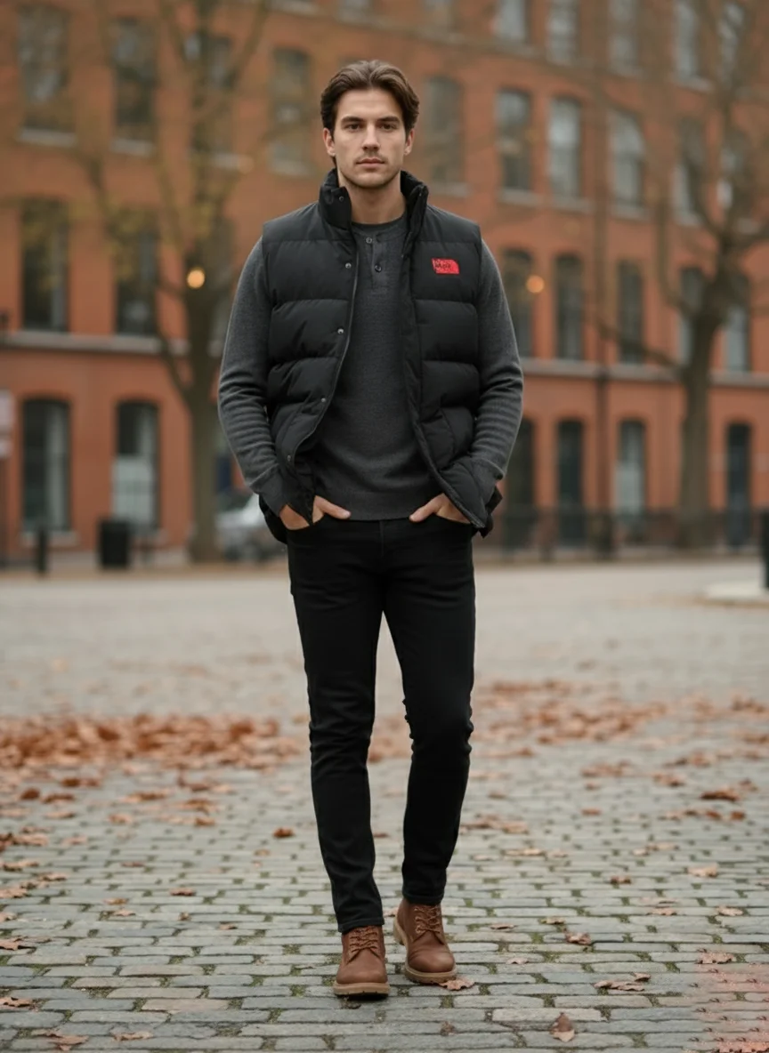 Men’s Classic Puffer Vest Jacket - Image 8