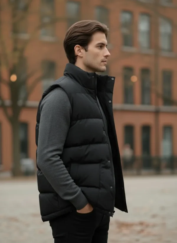 Men’s Classic Puffer Vest Jacket - Image 6