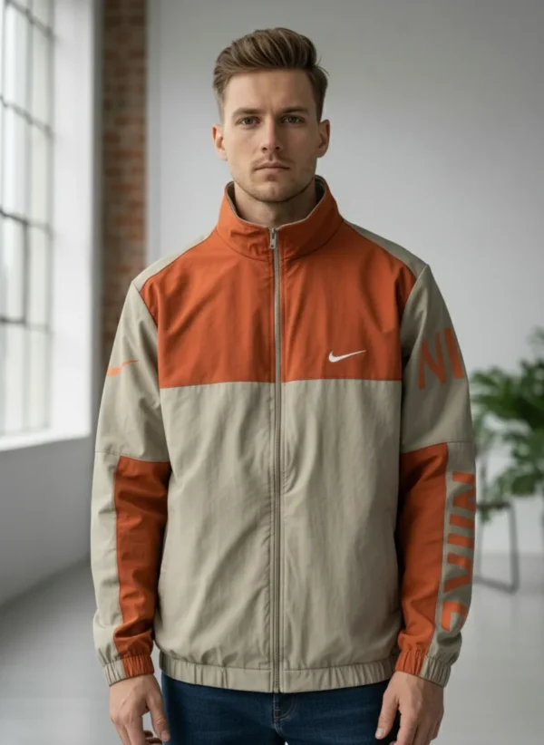 Men’s Two-Tone Athletic Track Jacket