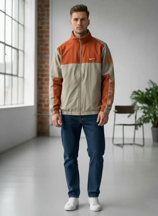 Men’s Two-Tone Athletic Track Jacket - Image 4