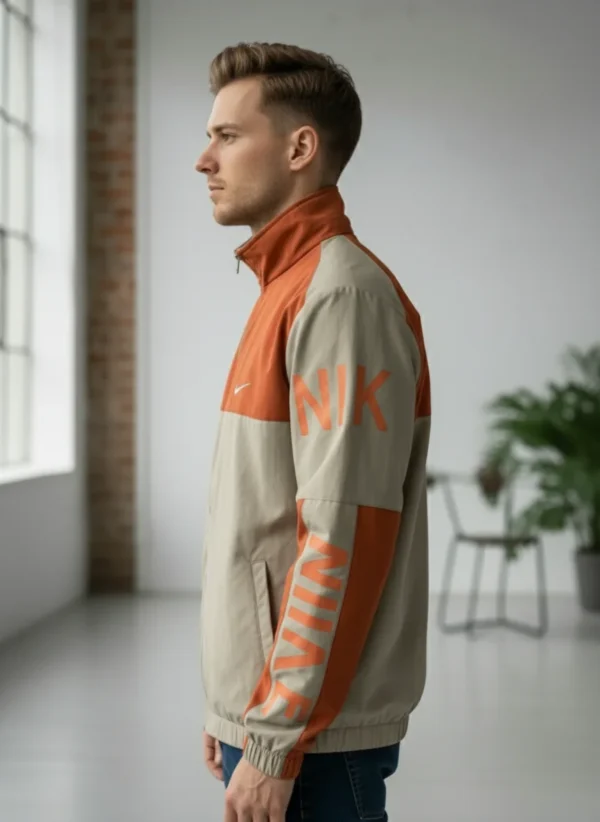 Men’s Two-Tone Athletic Track Jacket - Image 3