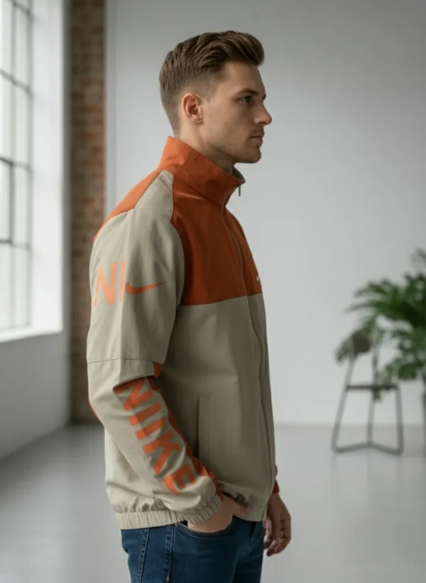 Men’s Two-Tone Athletic Track Jacket - Image 2
