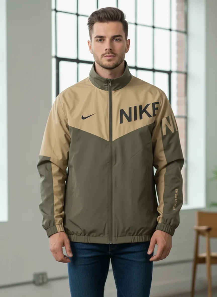 Men’s Two-Tone Athletic Track Jacket - Image 9