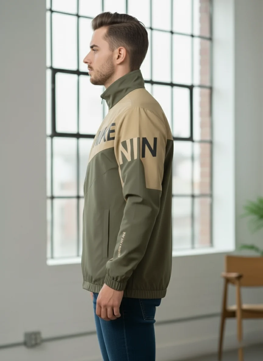 Men’s Two-Tone Athletic Track Jacket - Image 11
