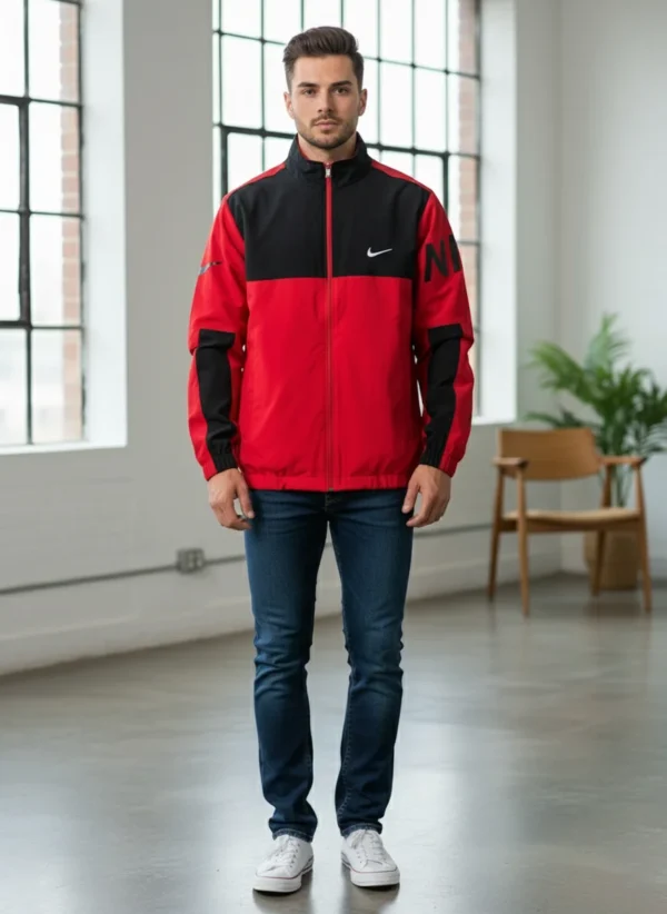 Men’s Two-Tone Athletic Track Jacket - Image 8