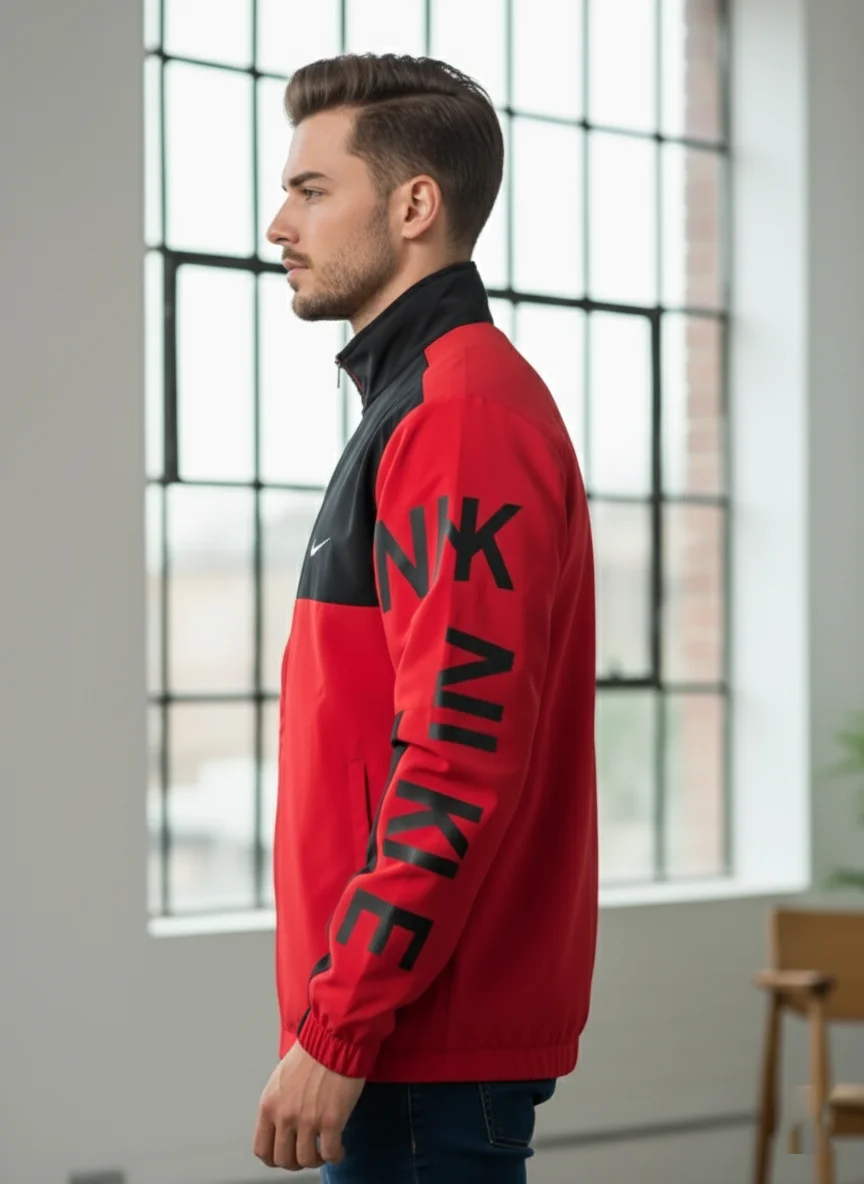 Men’s Two-Tone Athletic Track Jacket - Image 7