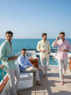 Men’s Premium Striped Cotton Casual Shirt