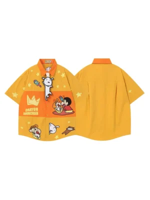 Men’s Premium Cartoon Graphic Oversized Casual Shirt Collection