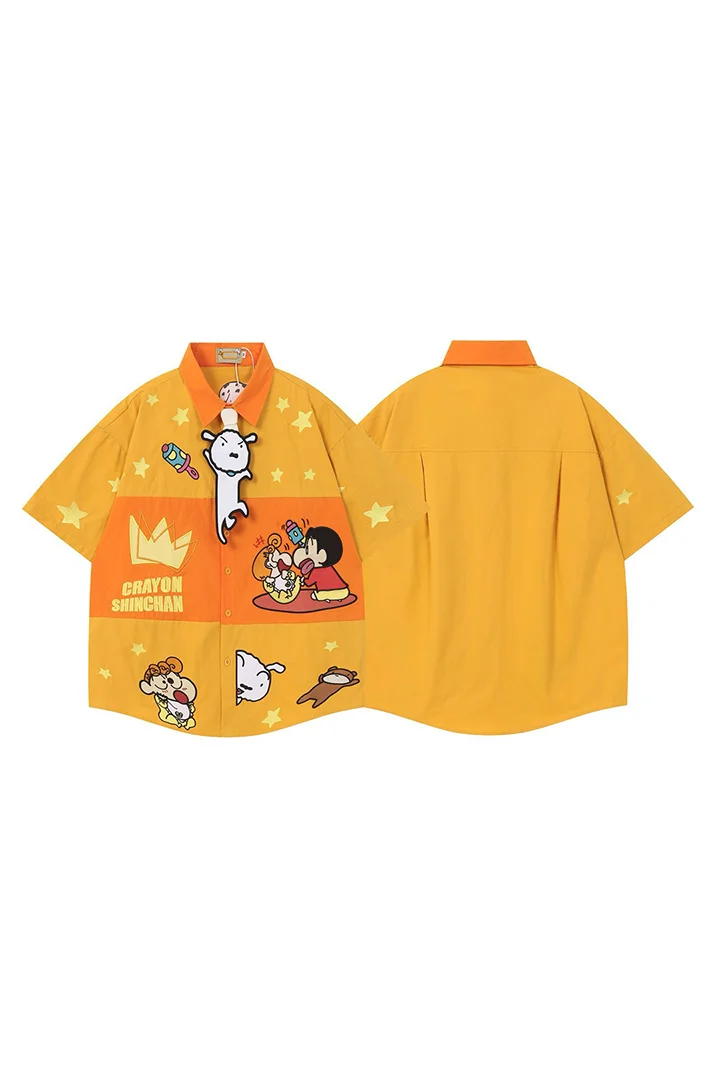 Men’s Premium Cartoon Graphic Oversized Casual Shirt Collection