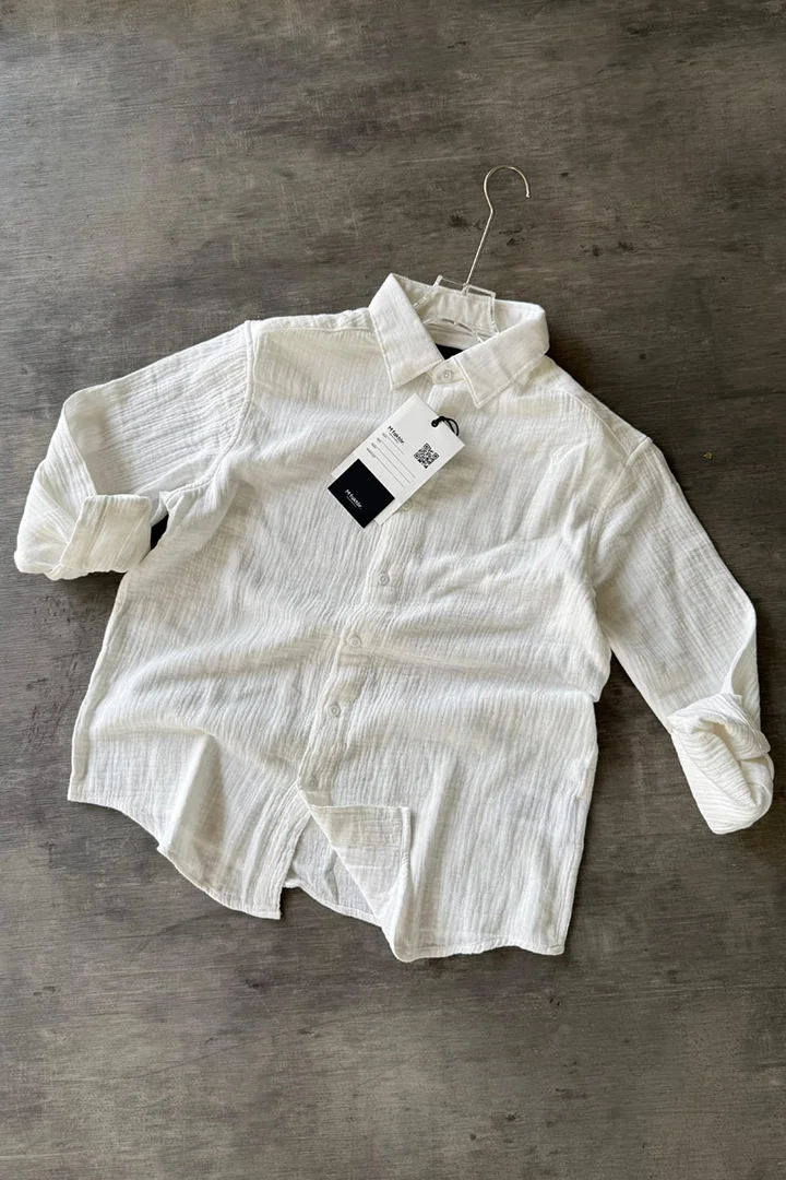 Men’s Premium Double Gauze Cotton Casual Shirt - Image 8