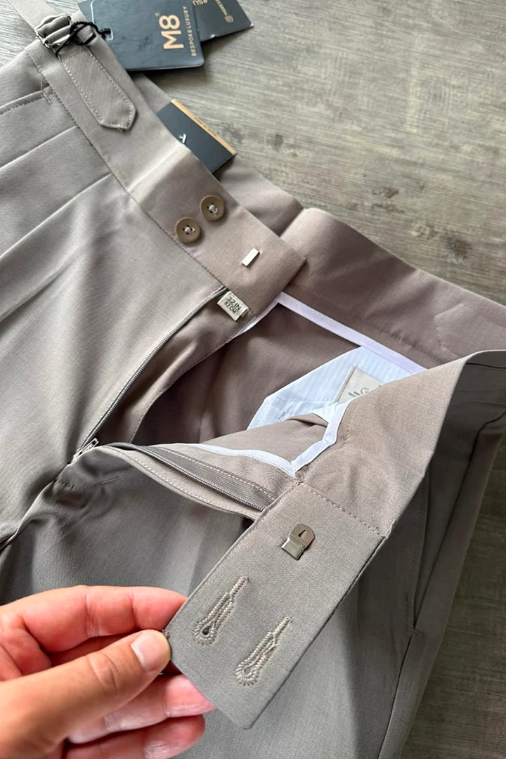 Men’s Premium High-Waist Tailored Formal Trousers - Image 3