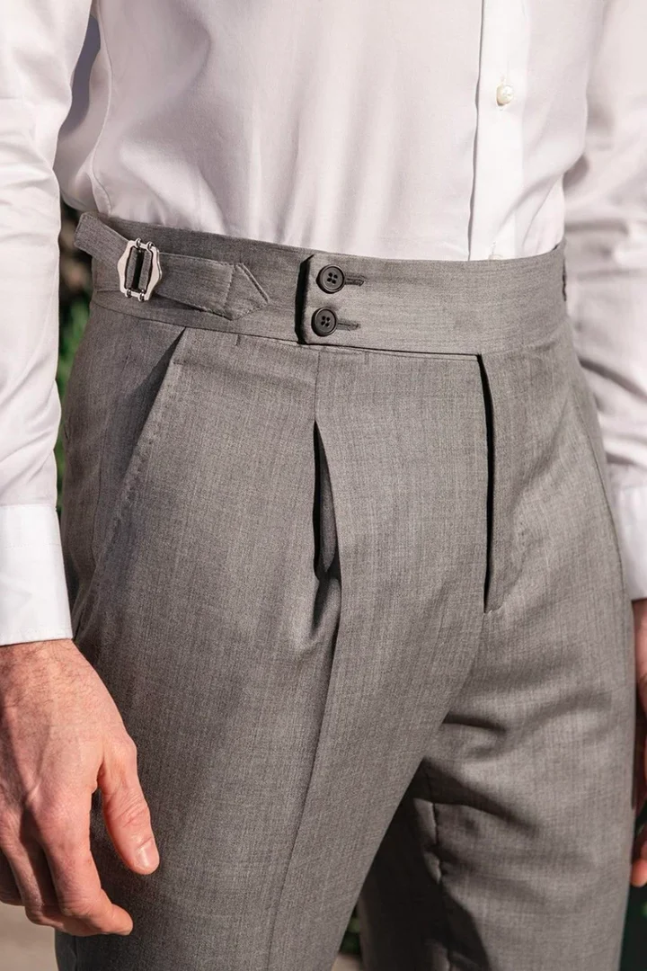 Men’s Premium High-Waist Tailored Formal Trousers - Image 2